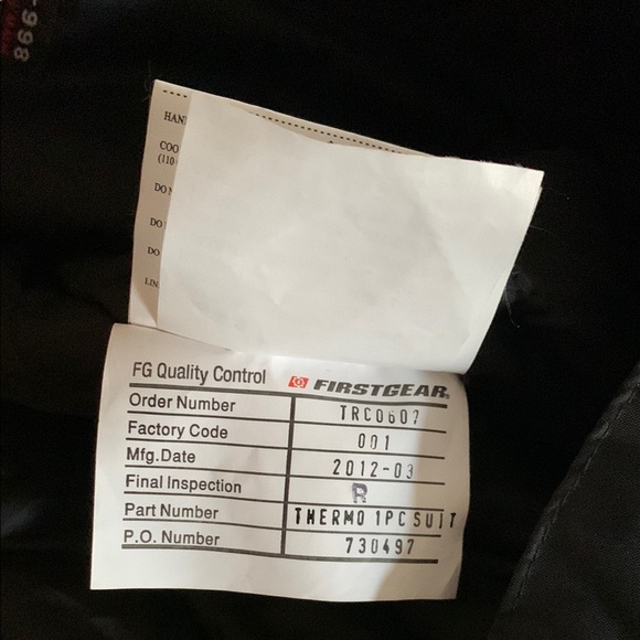 BNWOT Men’s Premium Thermo Riding Suit Green and Black by FirstGear - Picture 16 of 16